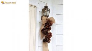 Поделки из шишек на новый год. Новогодний декор из шишек