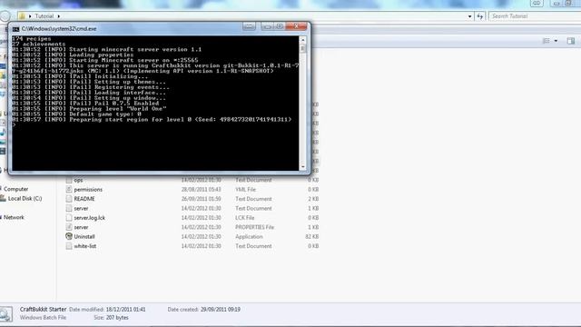 How to setup a Crafbukkit Server Tutorial (Easy) смотреть онлайн