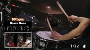 90 bpm Bossa Nova #1 (drums only)