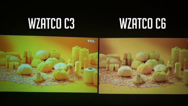 WZATCO C3 vs WZATCO C6 - What is the best projector? Side by side images