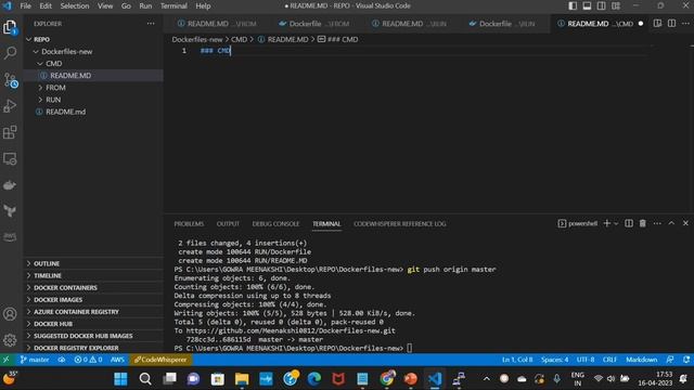 Creating docker images by using  RUN&CMD | how to deploy nginx server |  తెలుగులో | DevOps | AWS