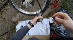 Honda xr 250 гремит суппорт,решение проблемы