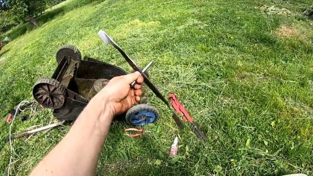 Заточка ножа и охлаждение газонокосилки своими руками смотреть онлайн