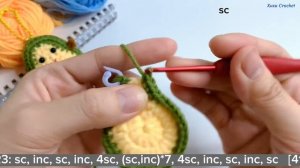 How To Crochet Avocado ? | Avocado Amigurumi | Móc Trái Bơ | Xuxu Crochet