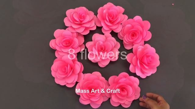 PAPER ROSE FLOWERS DOOR HANGING | PAPER FLOWERS DOOR HANGING TORAN