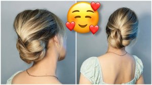 ШИКАРНАЯ ПРИЧЁСКА ЗА 5 МИН НА ЛЮБОЙ СЛУЧАЙ! Perfect 5 min hairstyle ✨ Try this!