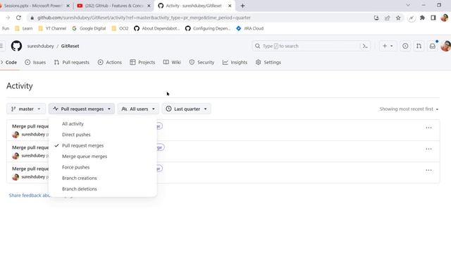 #20 ''Activity'' Feature on GitHub | Track Branch Activities With GitHub New Feature