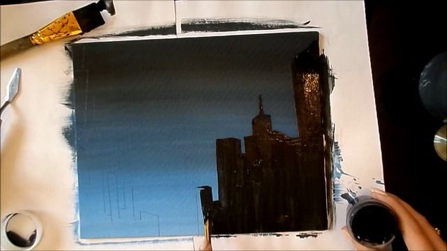 Мастер-класс: "Рисуем ночной город за 30 минут" смотреть онлайн