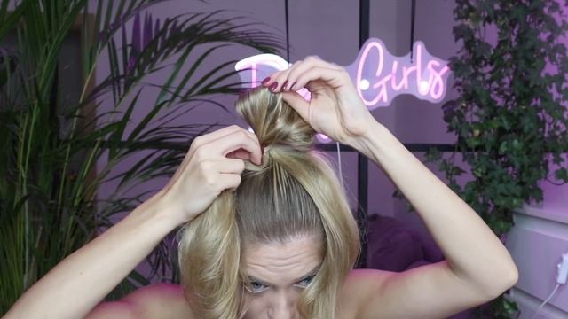 NEW WAY TO DO PERFECT MESSY BUN FOR LONG HAIR, HAIR HACK | КРАСИВЫЙ ВЫСОКИЙ ПУЧОК НА ДЛИННЫЕ ВОЛОСЫ смотреть онлайн