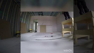 Каркасный дом. Монтаж гипсокартона в два слоя.