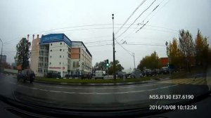 Поездка по закоулкам Москвы 08/10/2016 (timelapse 4x)