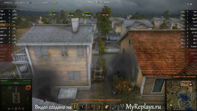 WOT: Лайв Окс - M24 Chaffee - 9 фрагов - Дозорный смотреть онлайн