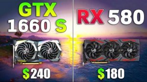 GTX 1660 SUPER vs RX 580 Test in 10 Games