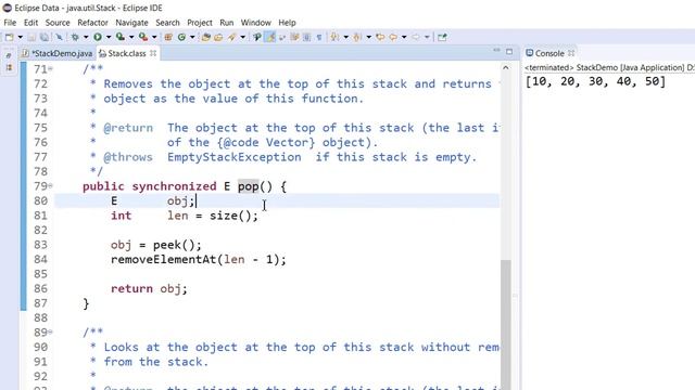 #74 | Stack in Java (Hindi) | Stack Data Structure | why to use | With example | push() pop() peek( смотреть онлайн