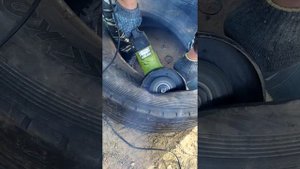 Чем резать покрышки с металлическим кортом.