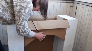 Камин из Картонных Коробок Своими Руками | DIY Новогодний Камин |