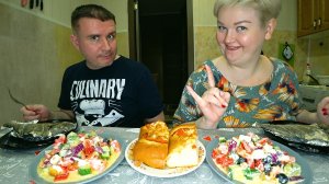 Мукбанг пальчикооблизательный ужин! Вован обнаглел ест уже из моей тарелки! Рыба и  салат