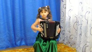 Баянистке Насте Кливитенко всего 6 лет!!! Ю.Гаврилов "Детская сюита"