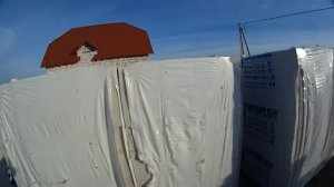 Газоблок под плёнкой