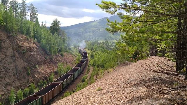 2тэ25Км с ограниченной скоростью подъём на гору. смотреть онлайн