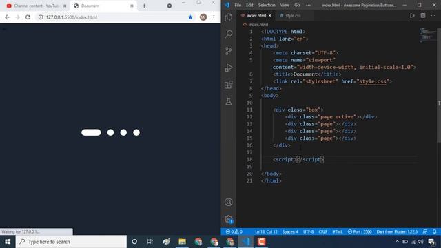 Awesome Pagination Buttons Using HTML CSS JavaScript