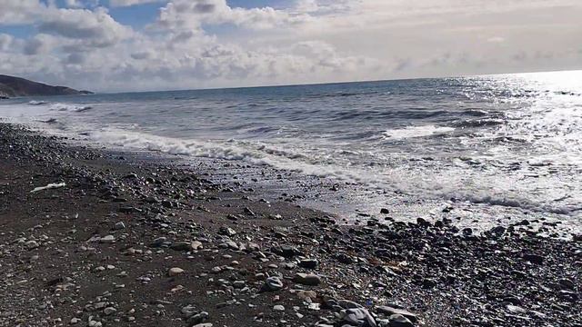 Черное море 13 ноября 2023г. Южная Озереевка. 🌊☀ пляж 🌊☀.