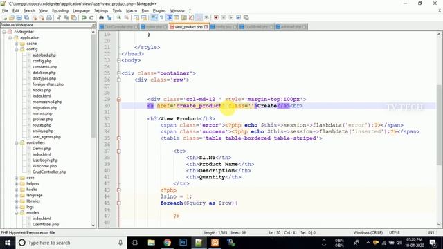 CodeIgniter - CRUD (Create Read Update Delete) - PART - VII | Tamil