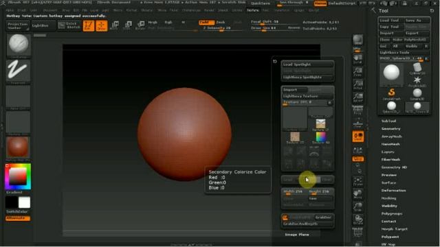 Zbrush 4R7 как назначить горячие клавиши.