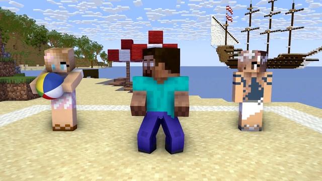 Monster School: Girls Chase Herobrine - Minecraft Animation смотреть онлайн