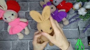 Красивая утяжка мордочки для Зайки, а также оформление!!!#зайка #утяжкамордочки #вязание