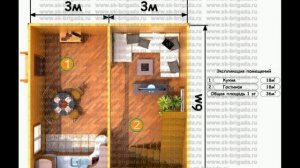 Проект дома 6х6 в полтора этажа