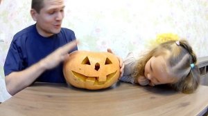 УЖАС! Страшная тыква на Хэллоуин с пеной | Halloween Pumpkin