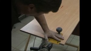 Засверловка в торец больших деталей ЛДСП