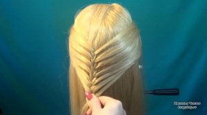 Ажурное плетение косичек - косички на длинные волосы