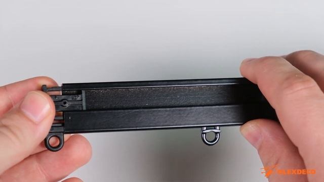 Черные комплектующие для карниза «Универсал» смотреть онлайн