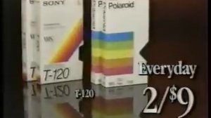 Wal-Mart VHS Tapes Ad from 1986