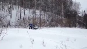 Горный снегоход (Summit 600ка)  в гору..