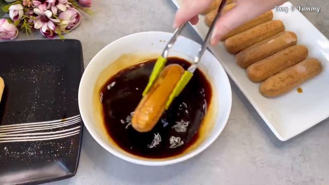 Lotus Biscoff Tiramisu | No Bake Dessert | No Eggs, No Alcohol - Easy & Yummy! смотреть онлайн