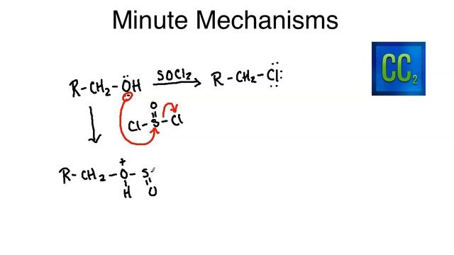 Minute Mechanism - Primary Alcohol to Chloride (SOCl2) смотреть онлайн