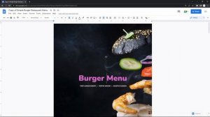 How to Get and Use Restaurant Menu Template in Google Docs