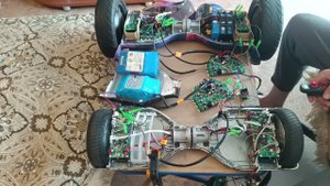 Прошивка двух плат гироскутеров для 4WD под радиоуправление RC. Демо видео к заказу для П.