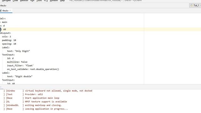 Reffering to the text from textInput in kivy and using it in function. смотреть онлайн