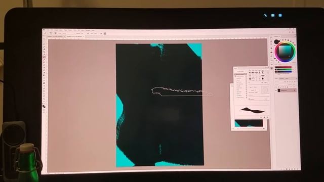 Painting in photoshop A1 @300DPI with 5000 pixel brush смотреть онлайн