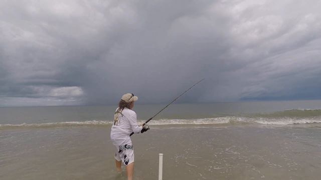 Fishing in Florida. Рыбалка во Флориде.Beach fishing. Пляжная рыбалка