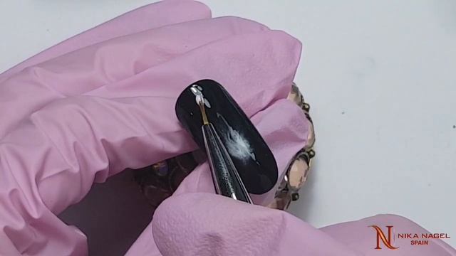 Como hacer efecto humo con esmaltes semipermanentes Lady de Nika Nagel / Tutorial Nail Art Salón смотреть онлайн