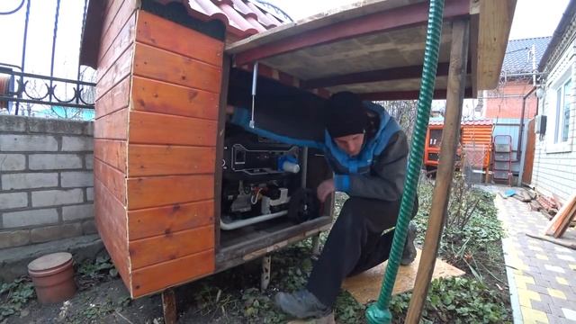 Запуск и подключение к дому генератора MATARI 8.5 киловатт своими руками смотреть онлайн