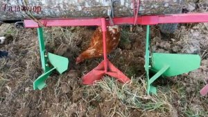 Мотоблок с адаптером.  Культиватор и плуг в месте. #пахать#вспахивать#мотоблок#