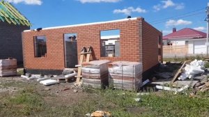 Кирпичный дом на нестандартном участке | Строительство двухэтажного дома 8.5х8.5