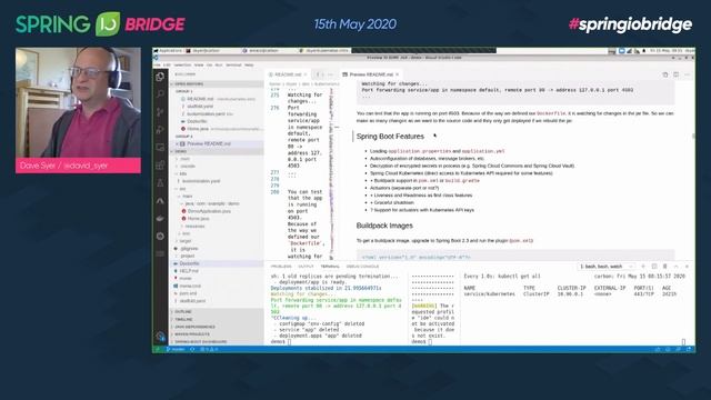 Spring On Kubernetes by Dave Syer @ Spring I/O Bridge смотреть онлайн