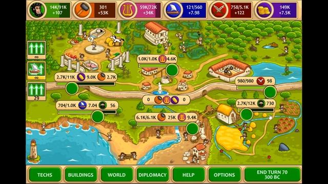 Pre-Civilization Marble Age - Perfect Score - Athens - Easy Level - Gameplay | Part 1 смотреть онлайн